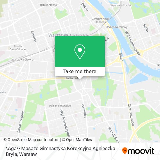 \Aga\- Masaże Gimnastyka Korekcyjna Agnieszka Bryła map