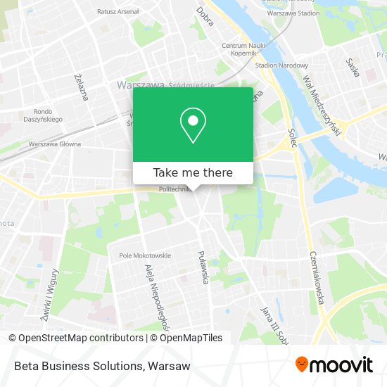 Beta Business Solutions map