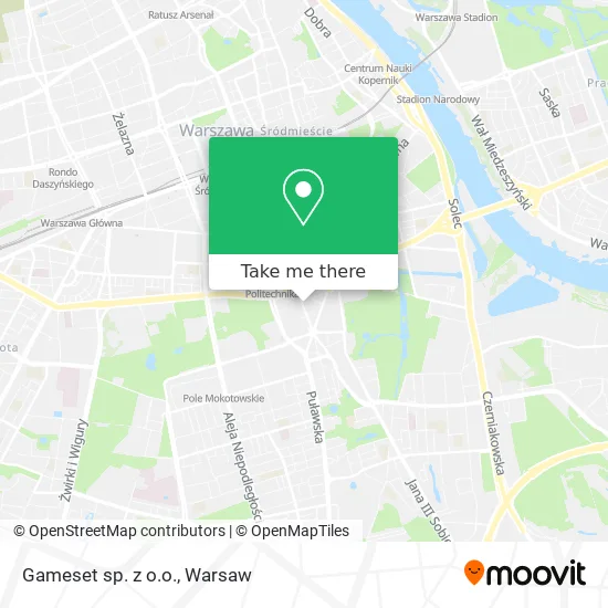 Карта Gameset sp. z o.o.