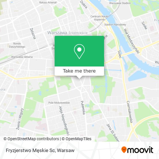 Fryzjerstwo Męskie Sc map