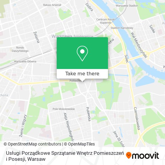 Usługi Porządkowe Sprzątanie Wnętrz Pomieszczeń i Posesji map