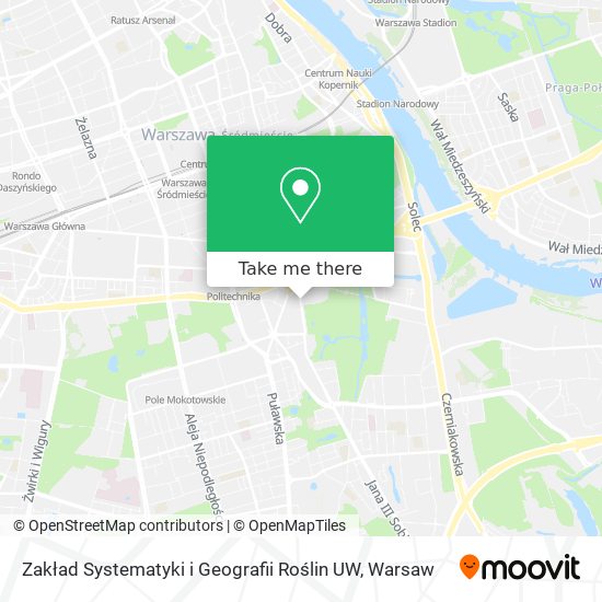 Zakład Systematyki i Geografii Roślin UW map