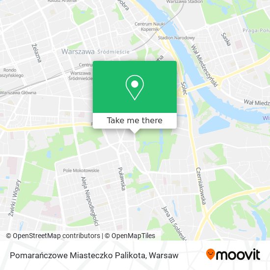 Pomarańczowe Miasteczko Palikota map