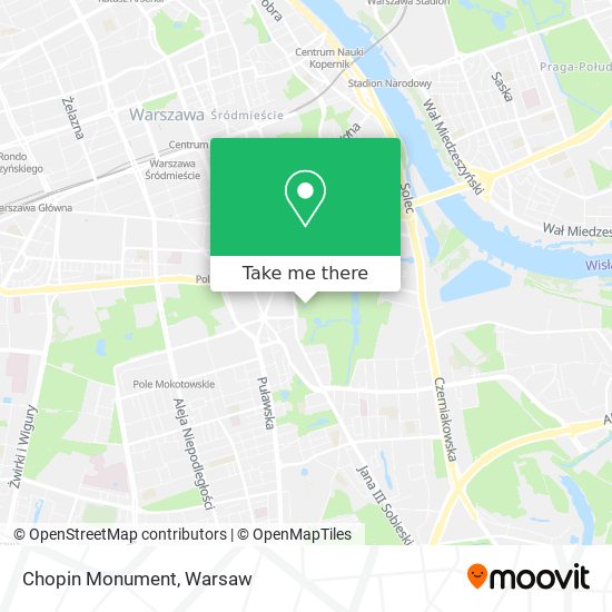 Chopin Monument map