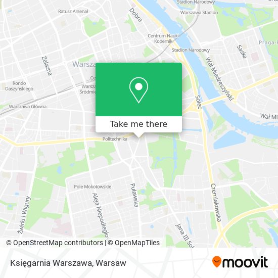 Księgarnia Warszawa map