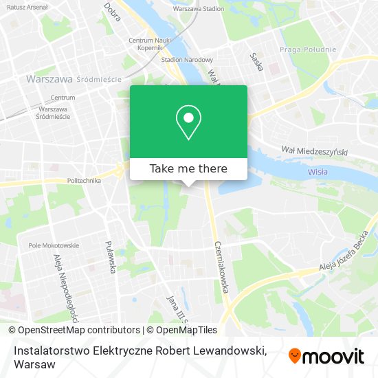 Instalatorstwo Elektryczne Robert Lewandowski map