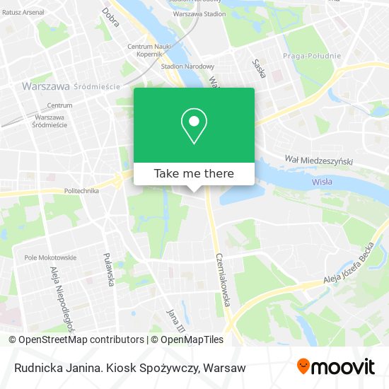 Rudnicka Janina. Kiosk Spożywczy map