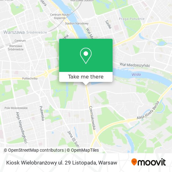 Kiosk Wielobranżowy ul. 29 Listopada map