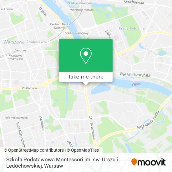 Szkoła Podstawowa Montessori im. św. Urszuli Ledóchowskiej map