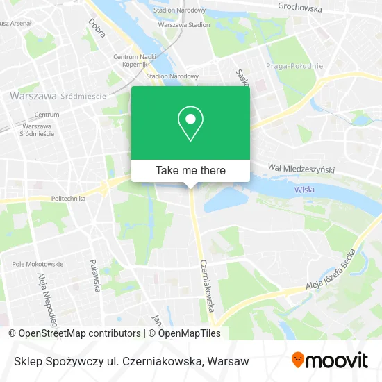 Sklep Spożywczy ul. Czerniakowska map