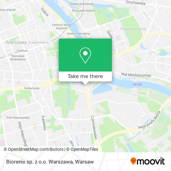 Biorenix sp. z o.o. Warszawa map