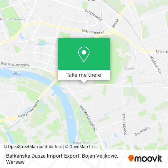 Bałkańska Dusza Import-Export. Bojan Veljković map