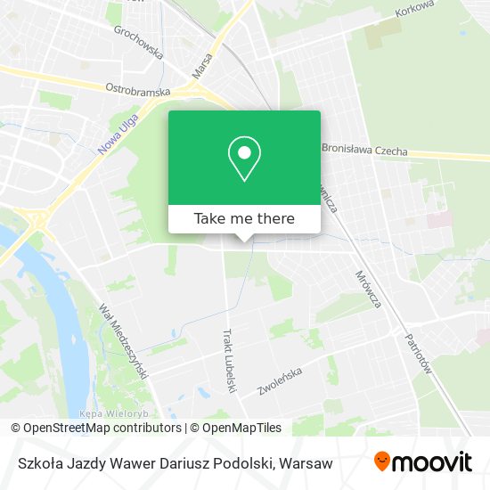 Szkoła Jazdy Wawer Dariusz Podolski map