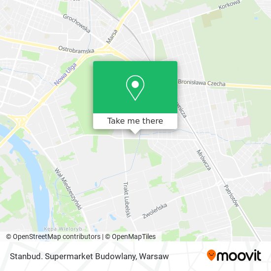 Stanbud. Supermarket Budowlany map