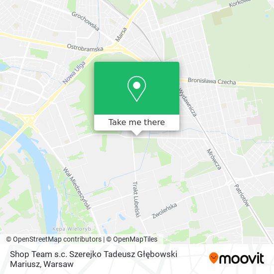 Shop Team s.c. Szerejko Tadeusz Głębowski Mariusz map