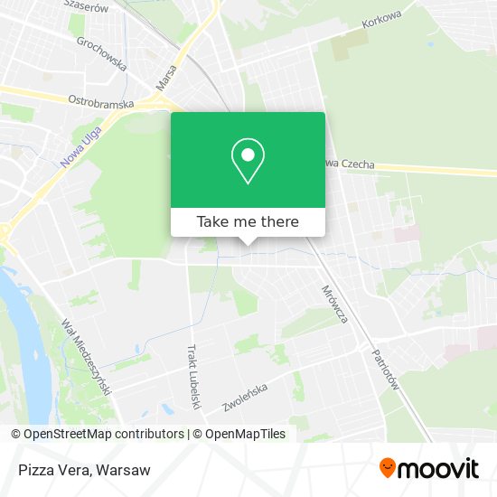 Pizza Vera map