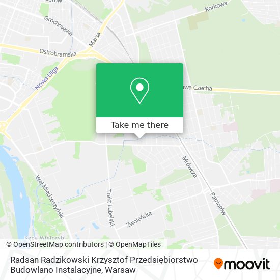 Radsan Radzikowski Krzysztof Przedsiębiorstwo Budowlano Instalacyjne map