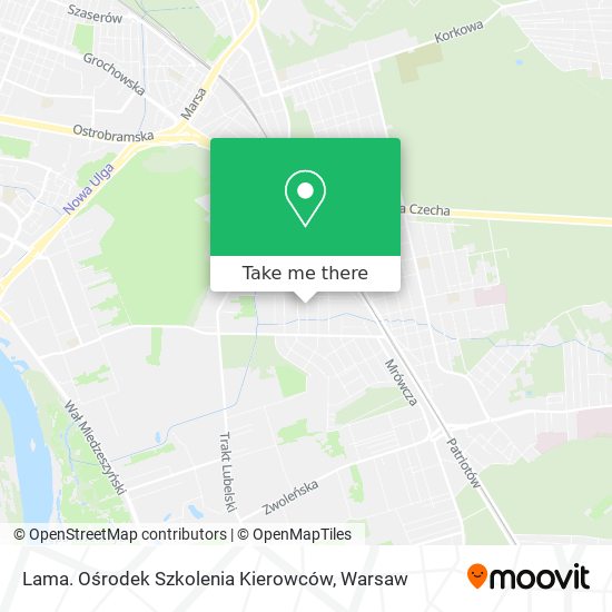 Lama. Ośrodek Szkolenia Kierowców map