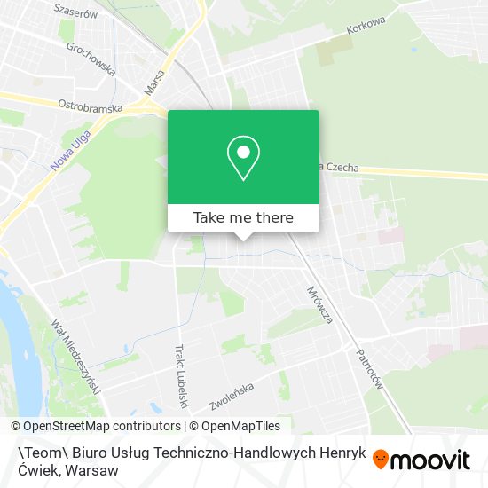 \Teom\ Biuro Usług Techniczno-Handlowych Henryk Ćwiek map