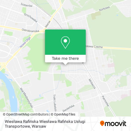 Wiesława Rafińska Wiesława Rafińska Usługi Transportowe map