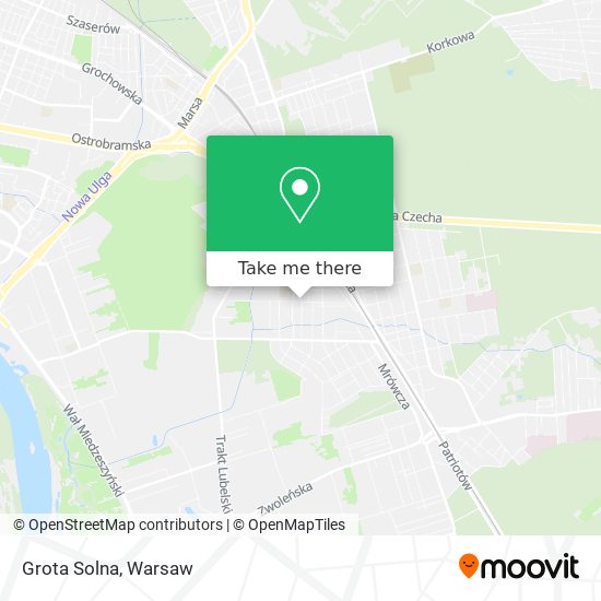 Grota Solna map