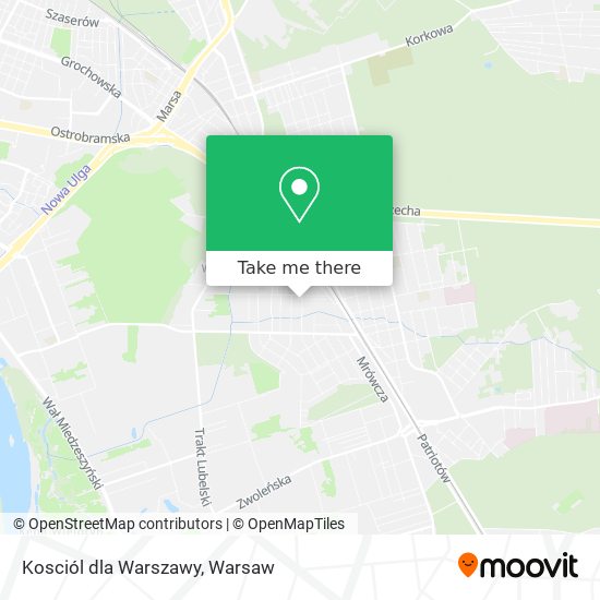 Kosciól dla Warszawy map