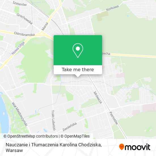 Nauczanie i Tłumaczenia Karolina Chodziska map