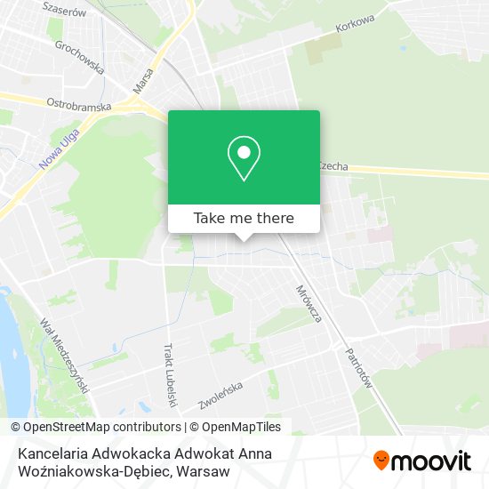 Kancelaria Adwokacka Adwokat Anna Woźniakowska-Dębiec map