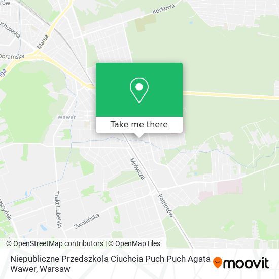 Niepubliczne Przedszkola Ciuchcia Puch Puch Agata Wawer map