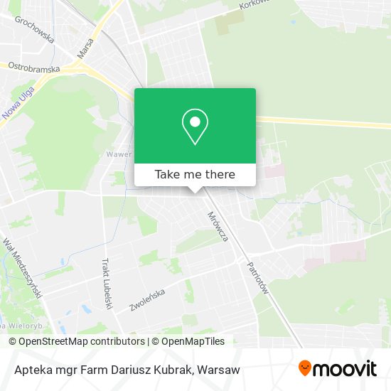 Apteka mgr Farm Dariusz Kubrak map