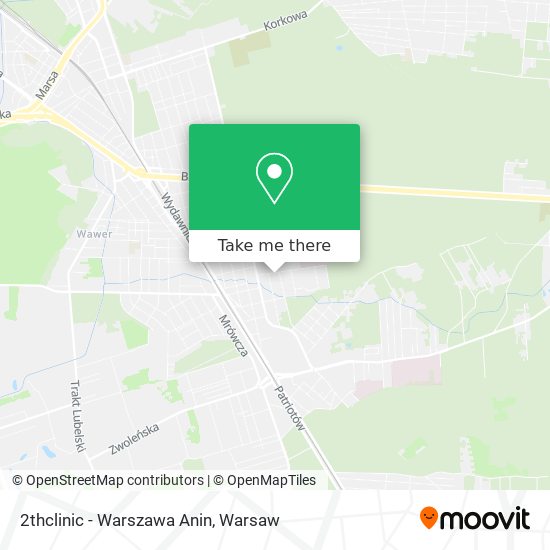 2thclinic - Warszawa Anin map