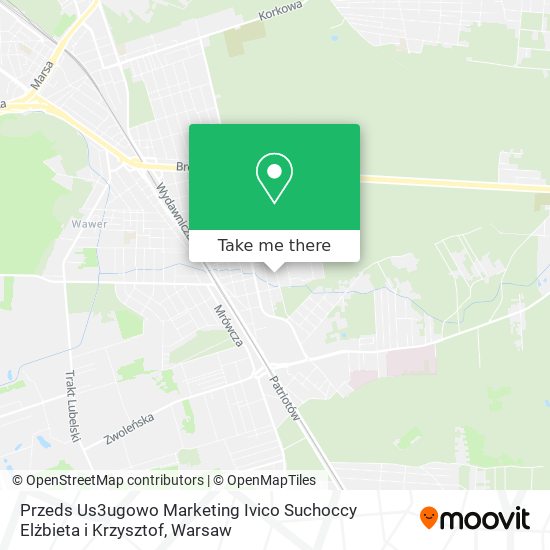 Przeds Us3ugowo Marketing Ivico Suchoccy Elżbieta i Krzysztof map