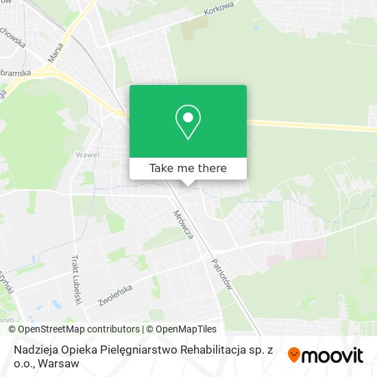 Nadzieja Opieka Pielęgniarstwo Rehabilitacja sp. z o.o. map