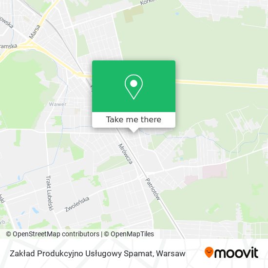 Zakład Produkcyjno Usługowy Spamat map