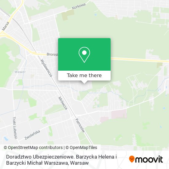 Doradztwo Ubezpieczeniowe. Barzycka Helena i Barzycki Michał Warszawa map