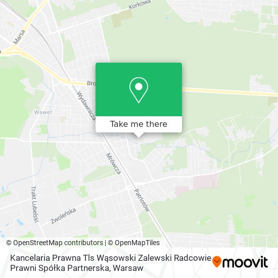 Kancelaria Prawna Tls Wąsowski Zalewski Radcowie Prawni Spółka Partnerska map