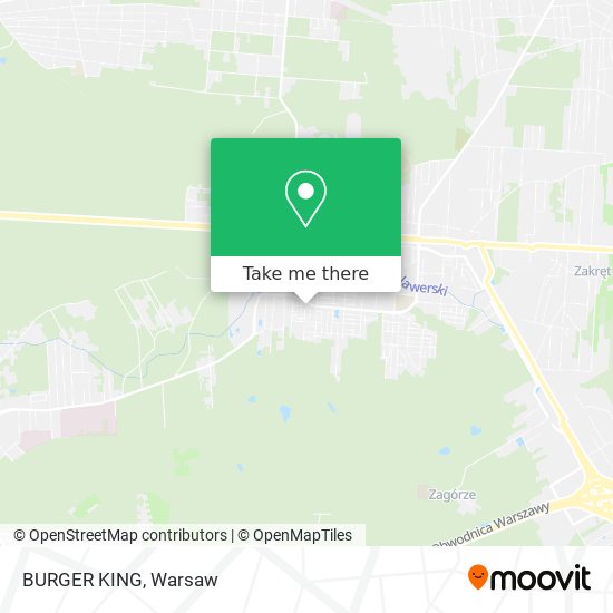 BURGER KING map