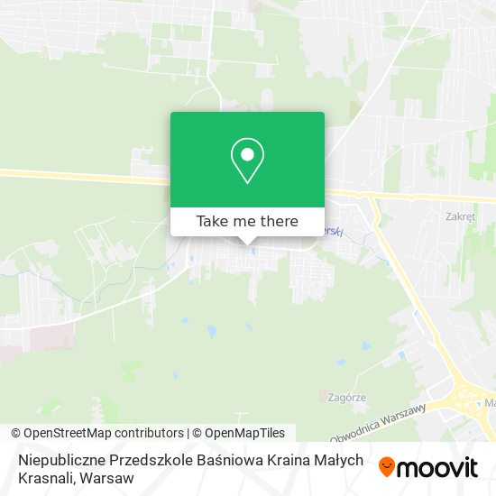 Niepubliczne Przedszkole Baśniowa Kraina Małych Krasnali map