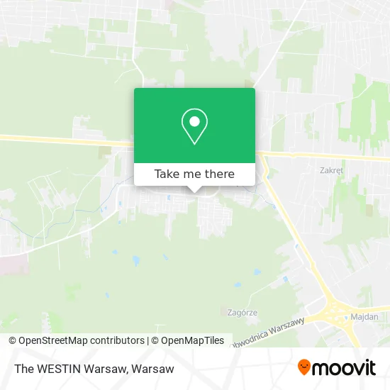 The WESTIN Warsaw map