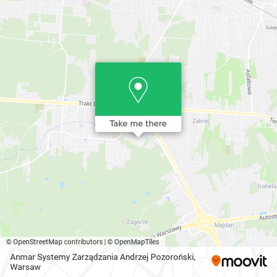 Anmar Systemy Zarządzania Andrzej Pozoroński map