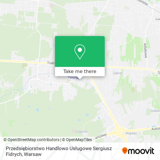 Przedsiębiorstwo Handlowo Usługowe Sergiusz Fidrych map