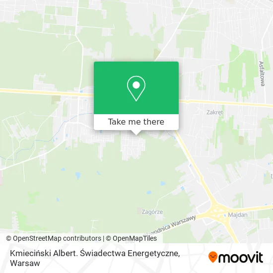 Карта Kmieciński Albert. Świadectwa Energetyczne