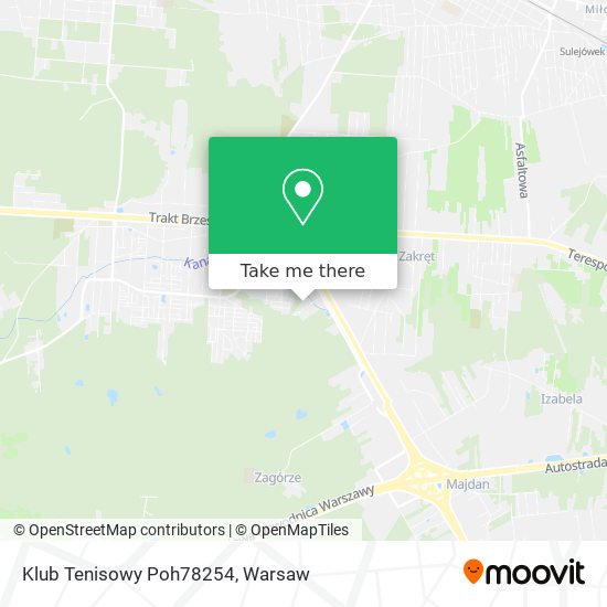 Klub Tenisowy Poh78254 map