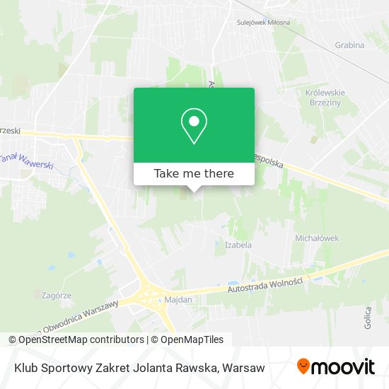 Klub Sportowy Zakret Jolanta Rawska map