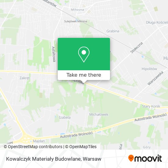 Kowalczyk Materiały Budowlane map