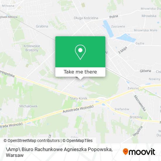 \Amp\ Biuro Rachunkowe Agnieszka Popowska map