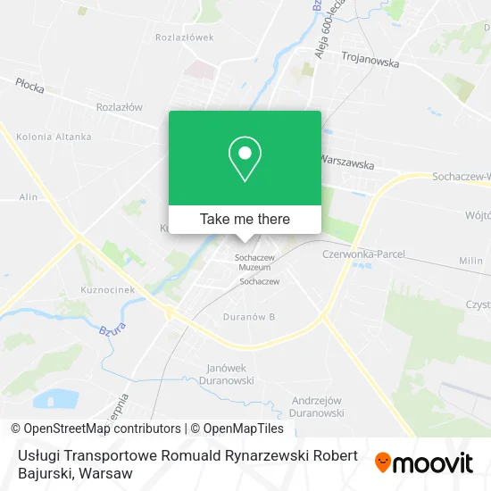Usługi Transportowe Romuald Rynarzewski Robert Bajurski map