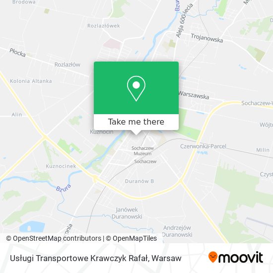 Usługi Transportowe Krawczyk Rafał map