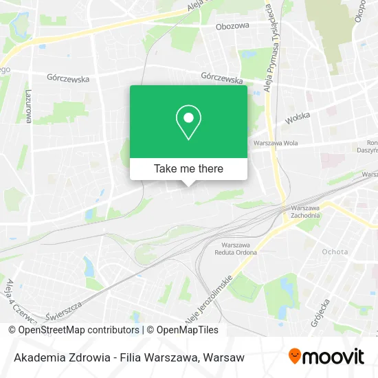 Akademia Zdrowia - Filia Warszawa map