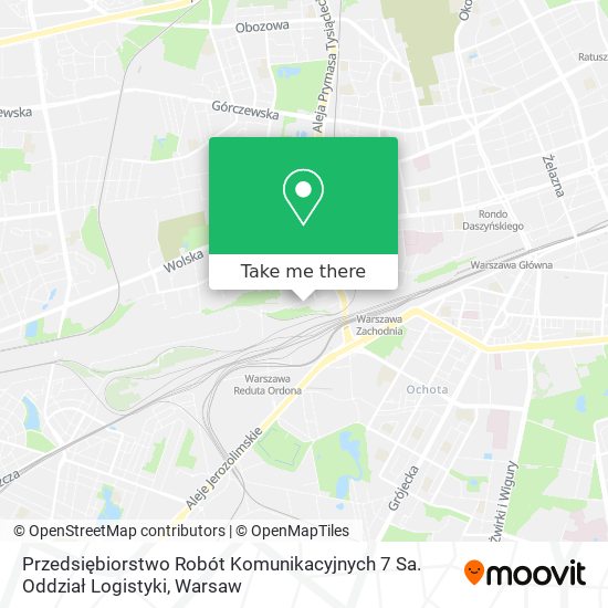 Przedsiębiorstwo Robót Komunikacyjnych 7 Sa. Oddział Logistyki map